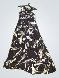She Black Floral Maxi Dress