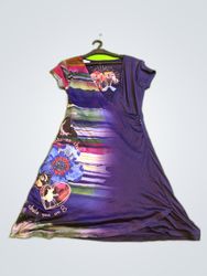 Desigual Printed Wrap Mini Dress
