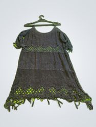 Black Crochet Lace Dress