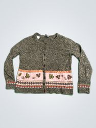 Christopher & Banks Brown Knit Cardigan