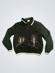Company Collection Black Embroidered Knit Cardigan