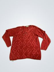 Evelyn Backstrom Red Knit Cardigan