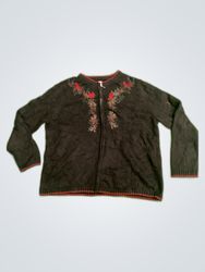 Croft & Barrow Black Knit Cardigan