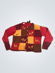 EriKika Patchwork Knit Cardigan