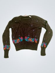 SEGUE Floral Embroidered Cardigan