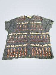 Tanjay Embroidered Knit Cardigan