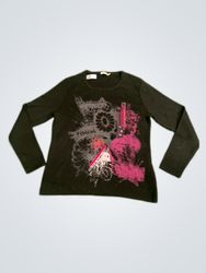 Lewingerger Printed Knit Sweater
