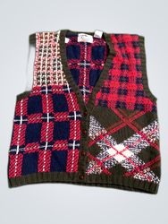 Arlando Knitted Plaid Vest