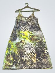 Unbranded Animal Print Spaghetti Strap Mini Dress