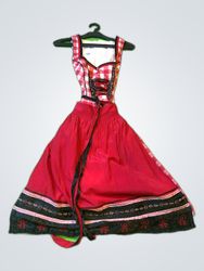 Speth & Wensky Red Checkered Dirndl Dress