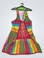 Cult Multicolored Striped Sleeveless Mini Dress