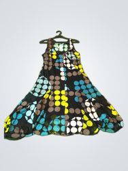 Dress with Colorful Polka Dot Pattern