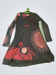 Desigual Printed Long-Sleeve Dress