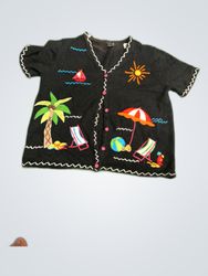 Designers Originals Black Hawaiian Shirt