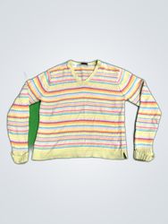 Talbots Striped V-Neck Sweater