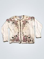 Tiara International Embroidered Sweater