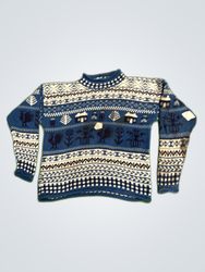 Eddie Bauer Blue Knit Sweater