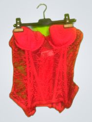 Red Lace Bustier Corset