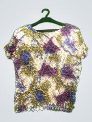 Multicolored Ruffle Blouse