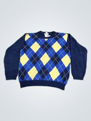 Talbots Argyle Knit Sweater
