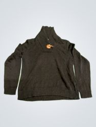 Ralph Lauren Black Cotton Turtleneck Sweater