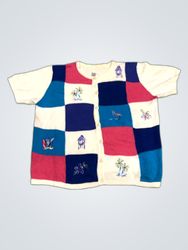 Vintage Patchwork Knit Cardigan