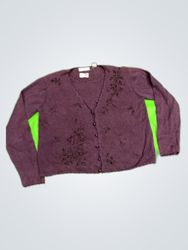 Emily Rose Purple Knit Cardigan