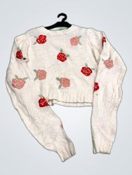 Unbranded Floral Knit Sweater