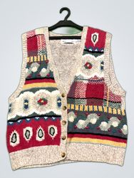 Hand-Knitted Linen and Cotton Vest