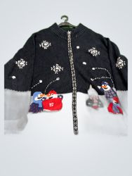 HolidayLodge Snowman Snowflake Sweater