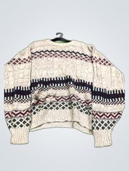 The Lodge Patterned Cotton Knit Sweater