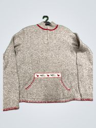 Breckenridge Gray Zip-Up Knit Cardigan