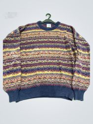 Rossi Canada Striped Knit Sweater