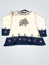 Teddi Floral Knit Sweater