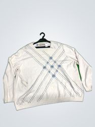 Alfred Dunner Embroidered Knit Sweater