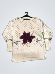 Jennifer Reed Hand-Knitted Embroidered Sweater