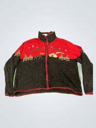 Christopher & Banks Embroidered Knit Cardigan