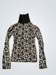 Xanaka Patterned Turtleneck Top