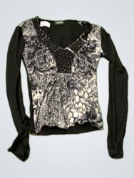 Taifun Printed Long Sleeve Blouse
