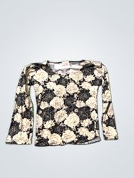 Bexley's Printed Floral Long Sleeve Blouse