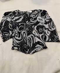 Mango Printed Sheer Blouse