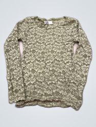 Zara Green Lace Sheer Blouse