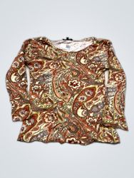 Barisal Printed Long Sleeve Blouse