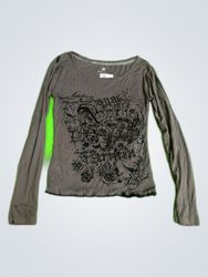 Caroll Graphic Long Sleeve Top