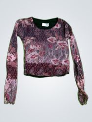 Long-sleeved floral top