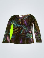 Ambría Printed Long Sleeve Blouse
