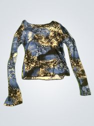 Unbranded Printed Leopard Long-Sleeve Blouse
