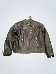 Y.O.U. Black Leather Jacket