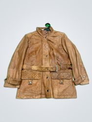 Mix Yours Brown Leather Jacket