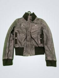 NNG Leather Bomber Jacket